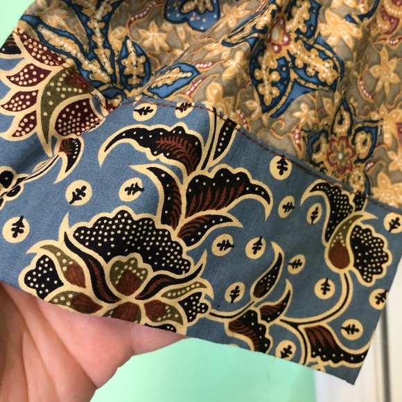 Never Worn Cotton Batik Shirt Dress - Picture 6 of 7